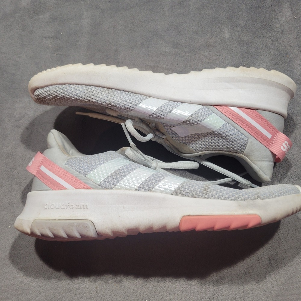 Adidas Racer TR21 Womens Running Shoes Halo Silver Pink GZ5250 Size 5